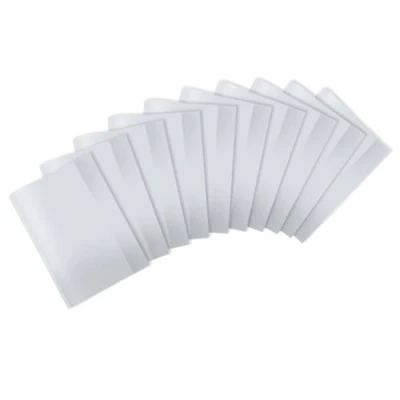 Image de HERMA protège cahiers transparents format A4, fabriqués en plastique robuste et facile à nettoyer pour l&#039;école 20242, Pack de 10