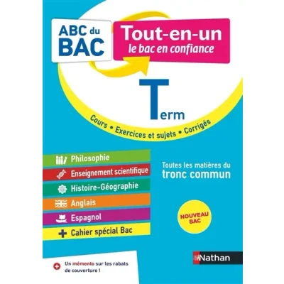 Image de ABC du Bac Tout en un Tle Toutes les matières tronc commun Terminale 2023 Philosophie, Enseignement scientifique, H... Livre d’occasion