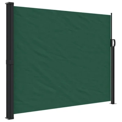 Image de vidaXL Auvent latéral rétractable Vert foncé 160x300 cm, écran d’intimité de Jardin, Brise Vue Balcon, d&#039;extérieur, d&#039;extérieur