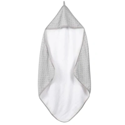 Image de roba Cape de Bain Bébé Bio &quot;Lil Planet&quot; 80x80 cm Sortie 100% Coton Certifiée OEKO TEX et GOTS Gris Argenté