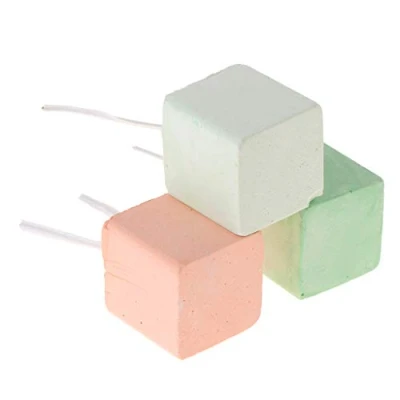 Image de YUSHU pierre à meuler pour dents de hamster, calcium minéral lapin, rat, écureuil, cube suspendu en calcium, jouet mâcher perroquet, chinchilla, cochon d&#039;Inde