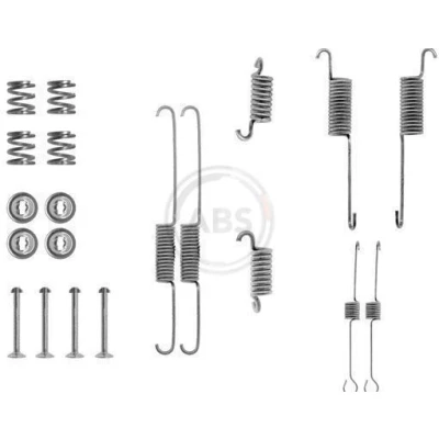 Image de A.B.S. 0615Q Kit d&#039;accessoires, mâchoire de frein FORD: Sierra Mk2 3/5 portes, Berline