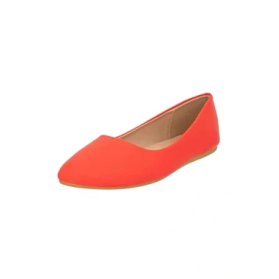 Image de Elara Ballerines Femme Confortable Slip Ons Plat Chunkyrayan DY 10A Red 38