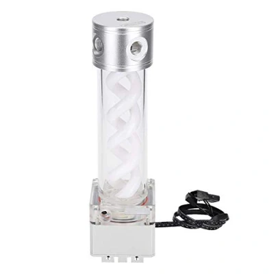 Image de pompe de refroidissement par eau ASHATA, anode en aluminium pour réservoir à 4 mètres, accessoires informatiques PUB FS6MB 24, ordinateur(argent)