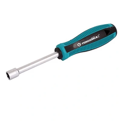 Image de sourcing map Écrou hexagonale 10mm Clé douille Tournevis Outil Main noir vert