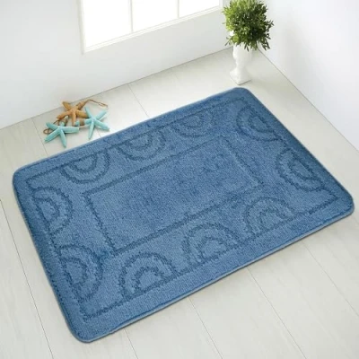 Image de Comart, Nicole Tapis de Salle Bain, séchage Rapide, Fond antidérapant en Latex, Couleur Unie, Dessous Douche et Baignoire, pour WC Bidet, Lavable Machine, rectangulaire 66 x 140 cm,