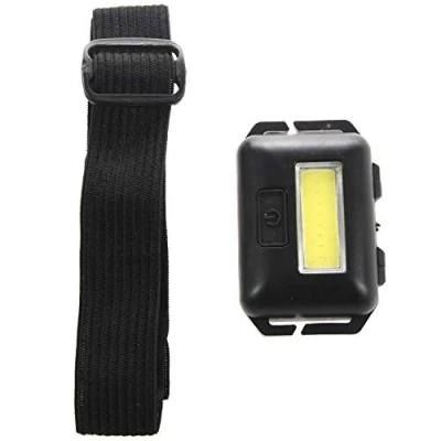 Image de Oikabio COB LED Mini Lampe Frontale 3 Modes Tête ÉTanche À La Pluie De Poche pour Camping en Plein Pêche Noir