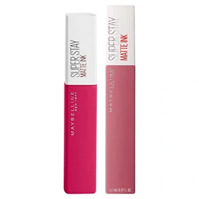 Image de Maybelline New York SuperStay Matte Ink Teinte à Lèvres avec Effet Opaque Couleur Intense et Longue Durée Applicateur de Précision Kit Maquillage 2 Rouges 120 Artist 15 Lover