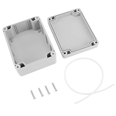 Image de Ip65 Abs Boîte De Jonction 115x90x55mm/4,53x3,54x2,36pouce, Boîtier électrique D&#039;instrument Clôture Projet D&#039;abs, Câblage étanche, Antipoussière, Ignifuge, Antichoc