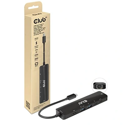 Image de CLUB3D CSV 1596 station d&#039;accueil USB 3.2 Gen 1 (3.1 1) Type C Noir Neuf
