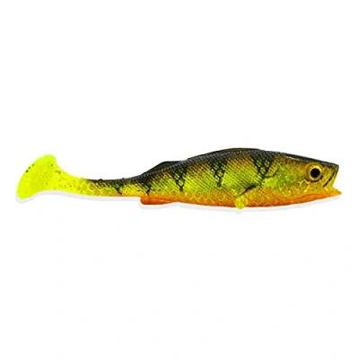 Image de LMAB KØFI Perch shad Tout Tailles et Couleurs leurre Souple 7, 11, 14, 18 &amp; 23 cm, Peche, Souple, carnassier (7 Natural Perch)