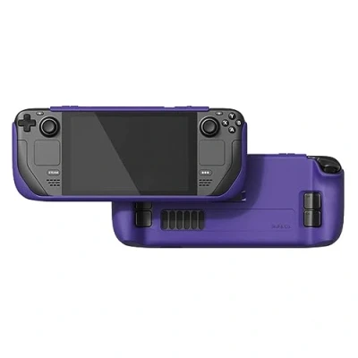 Image de Skull &amp; Co. GripCase SD Coque de Protection souple avec poignées texturées complète et fonction support Absorption des chocs Anti rayures Violet galactique