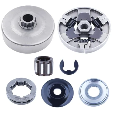 Image de 3/8 &quot; 7 Tambour d&#039;embrayage Pignon de jante Kit pour Stihl MS660 066 064 MS640 MS661 Tronçonneuse Pièces rechange avec Rondelle E Clip Roulement à aiguilles