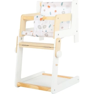 Image de Small Foot Chaise Haute de poupée Little Button, combinée multifonctionnelle, dès 3 Ans, 11814