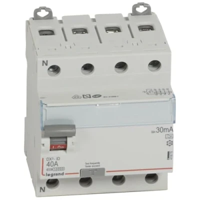 Image de Interrupteur différentiel 4P 400V 40A type A 30mA 4 modules