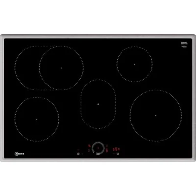 Image de Neff, T58SHF1L0 Plaque à induction autonome avec commande Twist Touch N70 Largeur 80 cm Noir cadre