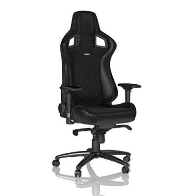 Image de noblechairs EPIC Siège de jeu sur PC rembourré Noir écaillé Neuf