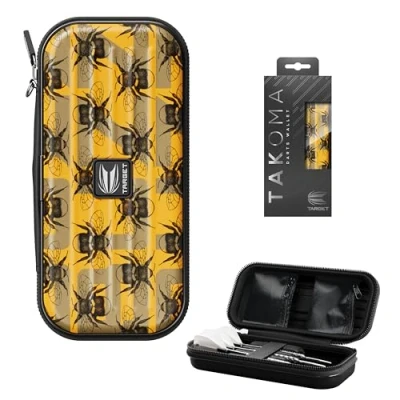 Image de Target Darts ENTO Takoma Wallets Buzz Dart Storage Case Portefeuille de fléchettes, Étui Transport Holds 3 Fully Assembled &amp; Accessories, EVA Protection Holder