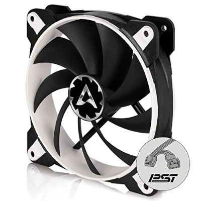 Image de ARCTIC BioniX F120 Ventilateur PC, 120 mm Boîtier Gaming avec PWM PST, Refroidissement Fonction de Partage Port, Réglage RPM en Synchro, 200 1800 Blanc