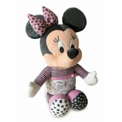 Image de Clementoni Disney Baby Minnie veilleuse musicale et lumineuse peluche lavable en machine, 6 mois plus, 17395, Multicolore