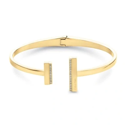 Image de Calvin Klein Jonc pour Femme Collection MINIMAL LINEAR avec cristaux 35000161