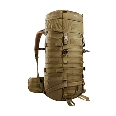 Image de Tasmanian Tiger TT Base Pack 52 Sac à dos modulaire extensible l 65 avec système Molle et ceinture ventrale amovible Marron Coyote