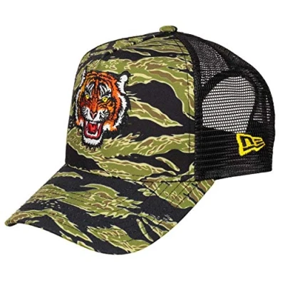 Image de New Era Tiger Patch A Frame Adjustable Trucker Cap One Size