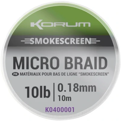 Image de Korum Smokescreen Micro Braid 20lb Bas de ligne coup