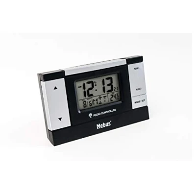 Image de Mebus 51059 Réveil LCD () Argent/Noir