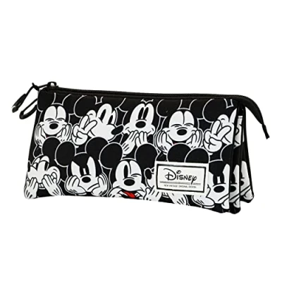 Image de Karactermania Mickey Mouse MESS Triple Large Trousse pour enfants, Taille: One Size, Black