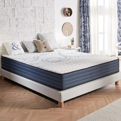 Image de NATURALEX Matelas 80x190 cm Perfect Dream Épais 24 Mousse à mémoire de Forme et Blue Latex Thermorégulateur 7 Zones Confort Mi Ferme Réversible Respirant Très Durable