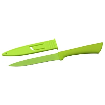 Image de Fackelmann 27102 Nirosta Happy Couteau de Cuisine Acier Inoxydable/PP/TPE Vert 24 cm