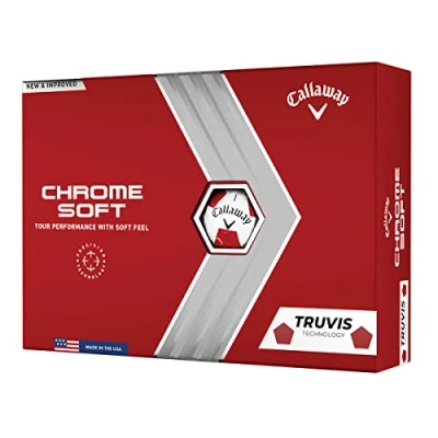 Image de Callaway Golf Balles de Chrome Soft (Édition 2022) XL Rouge