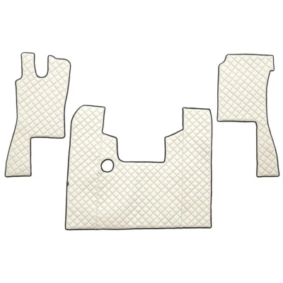 Image de F CORE FL18 CHAMP Ensemble de tapis sol Similicuir avant 3 blanc ivoire