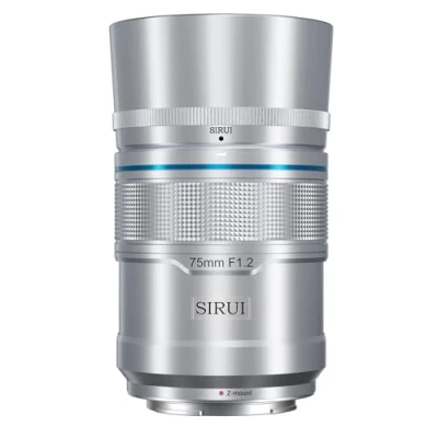 Image de SIRUI Sniper Objectif autofocus 75 mm, téléobjectif F1.2 APS C pour Z8, Z9, Z5, Z6, Z7, Zfc (monture Z, argent)