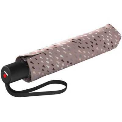 Image de Knirps A.200 Duomatic Parapluie de poche compact et résistant aux tempêtes Testé en soufflerie Taille M, sable essaim, Mittel
