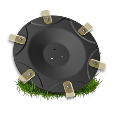 Image de Disque à lames Tuning pour 6 compatible avec ECOVACS Goat O500, O800, O1200, G1 800, 2000, de coupe premium en fibre verre renforcée (disque sans lames)