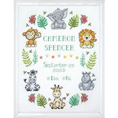 Image de Design Works Counted Cross Stitch Kit 11&quot;X14&quot; In the Jungle (14 Count)