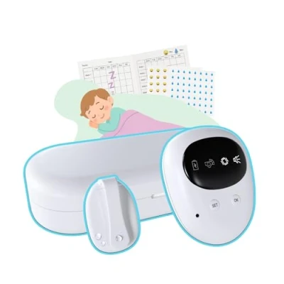 Image de Alarme Sans Fil pour Énurésie Nocturne par MMOBIEL Pipi Rechargeable avec Sons &amp; Vibrations Enfants et Adultes Détecteur l&#039;Apprentissage de la Propreté Alerte d’Énurésie