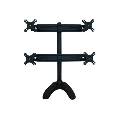 Image de Pied pour 4 écrans LCD NEWSTAR Tilt/Turn/Rotate Quad Desk Stand FPMA D700DD4 Noir Taille d&#039;écran : 19&quot; 30&quot;