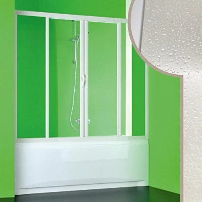 Image de FORTE Paroi Pare Baignoire 180 CM en Acrylique Mod. Plutone 2 avec Ouverture Centrale