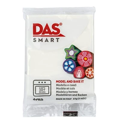Image de DAS Smart Pâte polymère à cuire au four Pain 57g blanc