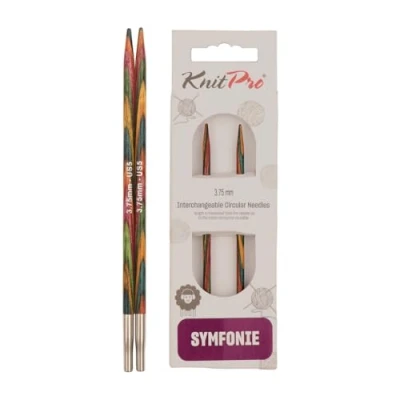 Image de KnitPro KP20423 Symphonie Aiguille Interchangeable Circulaire Spéciale Bois Multicolore 18,7 x 0,5 8,80 cm