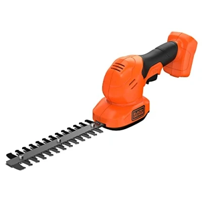 Image de BLACK+DECKER Combo 2 en 1 Scupte Haies et Cisaille à Gazon 18V Lame Sculpte 20 cm Changement sans Outil Poignée Ergonomique Batterie, Chargeur BCSS18B XJ
