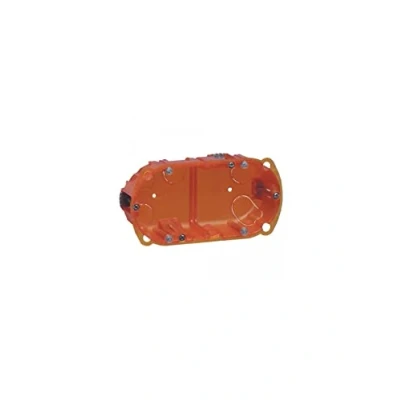 Image de Legrand 080122 Boîte Batibox Multimatériaux 2 Postes ou 4 à 5 Modules Utilisation Verticale Horizontale, 50mm Profondeur, Lot de 1