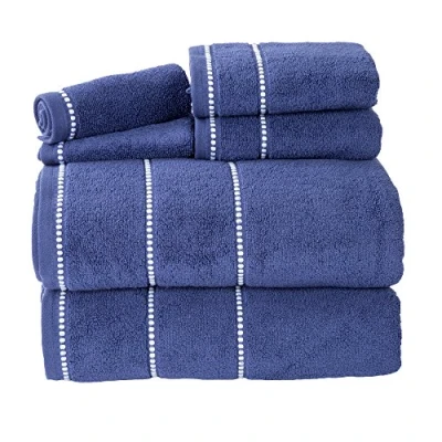 Image de Lavish Home à séchage Rapide% Coton Zero Twist 6piece Ensemble de Toilette Blanc