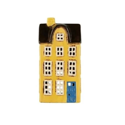 Image de IB Laursen Maison f/bougie chauffe plat Nyhavn porte bleue, B : 7,5 H 20,5 L 10