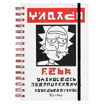 Image de Carnet de notes à spirales Rick et Morty format A5