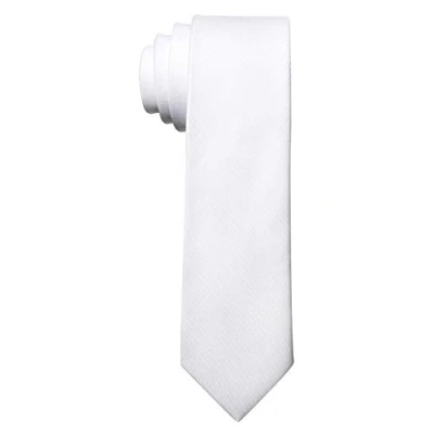 Image de MASADA Cravate pour homme faite à la main et traitée avec soin Cadeau parfait les hommes 6 cm de large Blanc