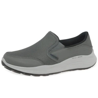 Image de Skechers Equalizer 5.0 Persistable Hommes Baskets, Charcoal Mesh Duraleather Trim, 42 EU